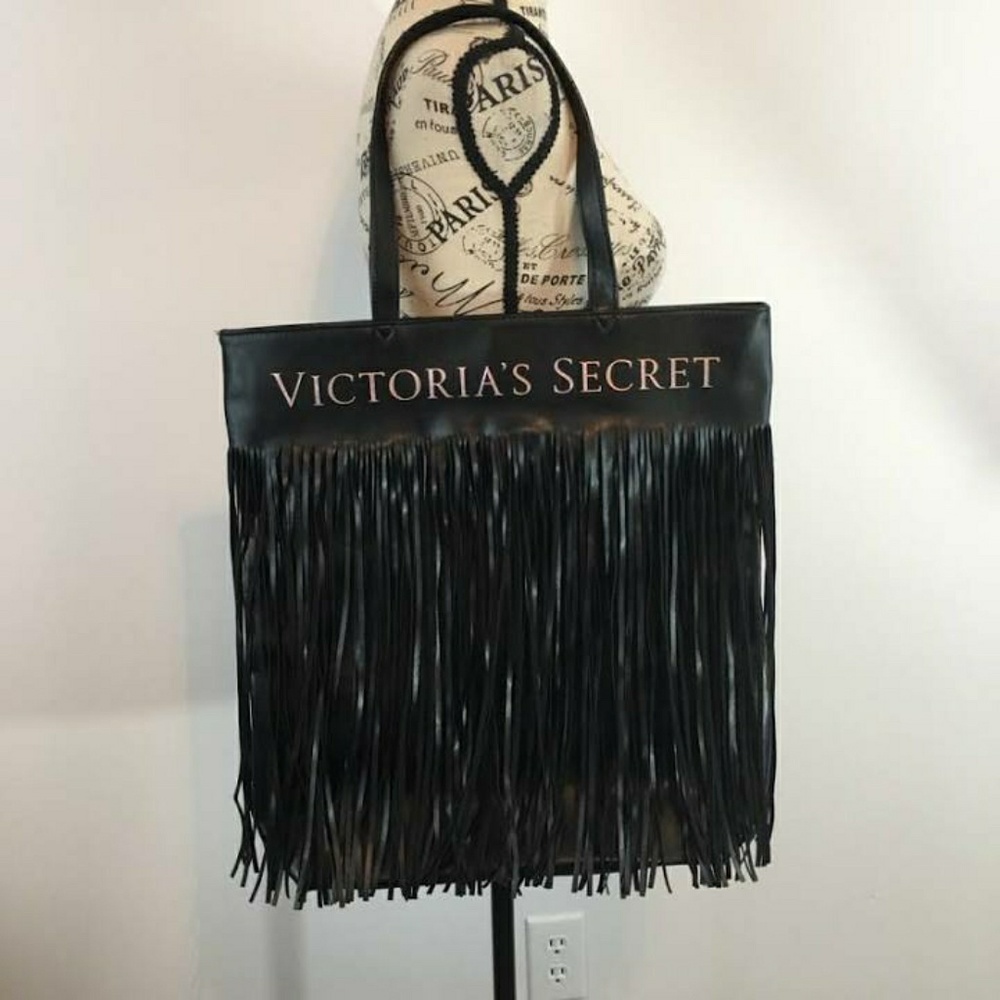 Victoria's Secret Faux Leather Fringe Tote